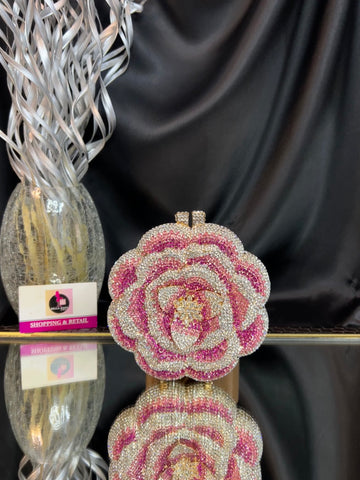 Flower Bloom Crystal Clutch