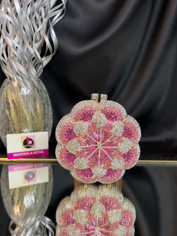 Flower Bloom Crystal Clutch